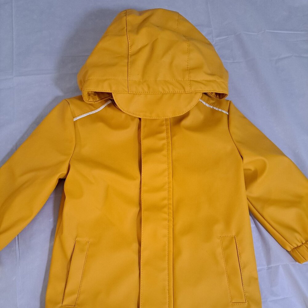 Cat & Jack Yellow Hooded Raincoat 12M